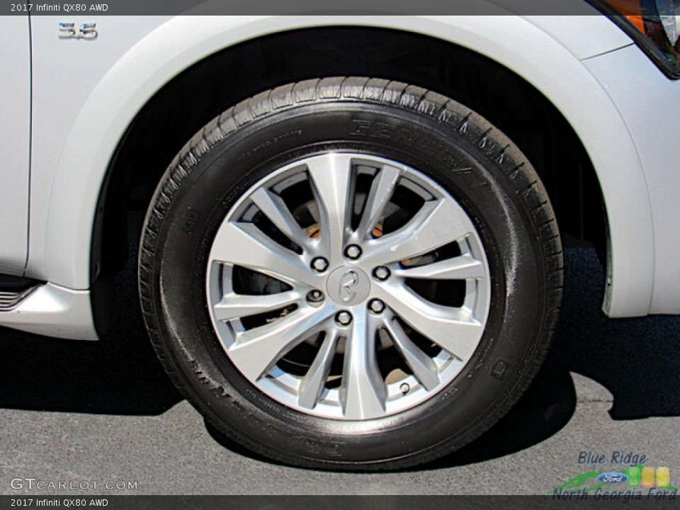 2017 Infiniti QX80 AWD Wheel and Tire Photo #144258010