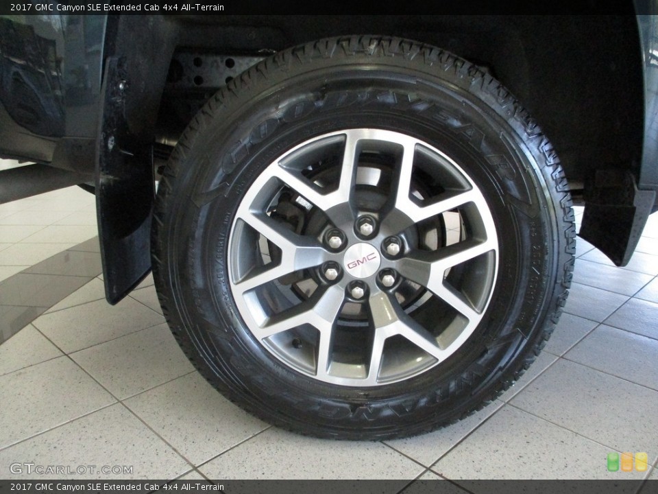 2017 GMC Canyon SLE Extended Cab 4x4 All-Terrain Wheel and Tire Photo #144271006