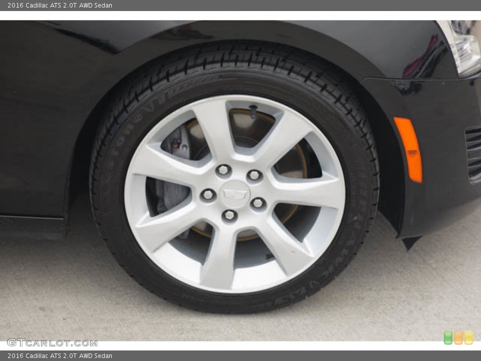 2016 Cadillac ATS 2.0T AWD Sedan Wheel and Tire Photo #144274849