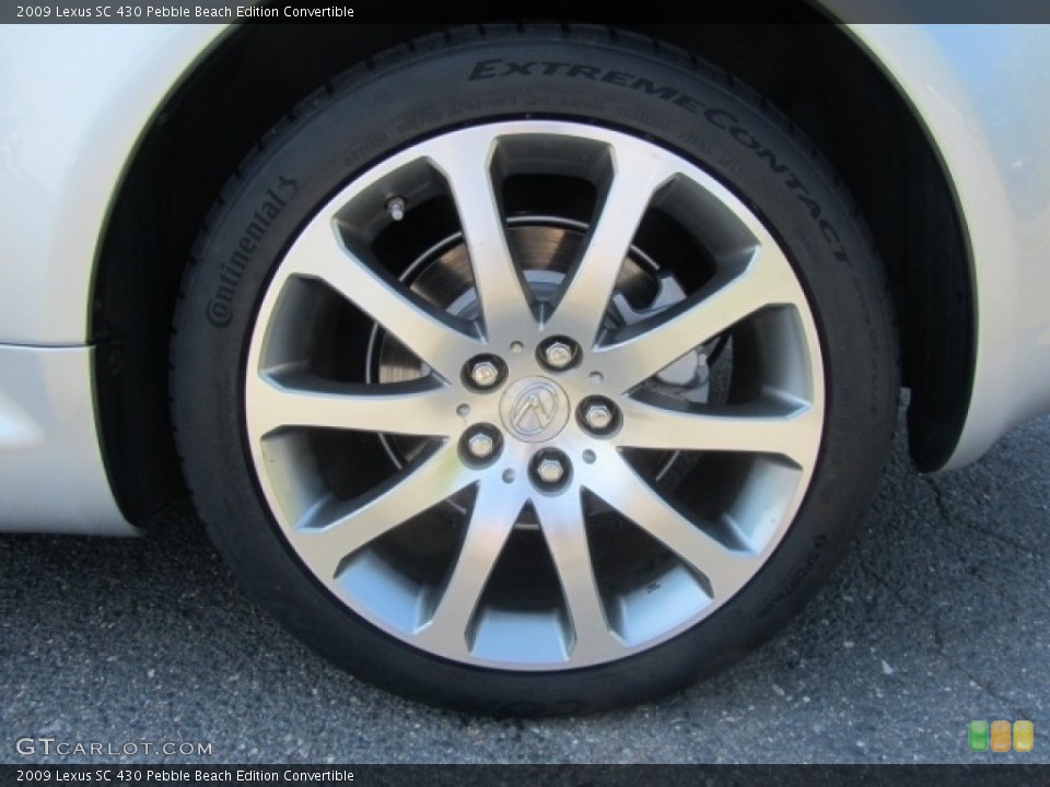 2009 Lexus SC 430 Pebble Beach Edition Convertible Wheel and Tire Photo #144274945