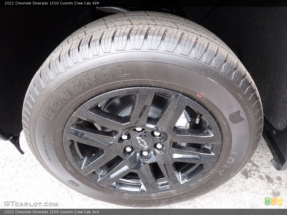 2022 Chevrolet Silverado 1500 Custom Crew Cab 4x4 Wheel and Tire Photo #144283090