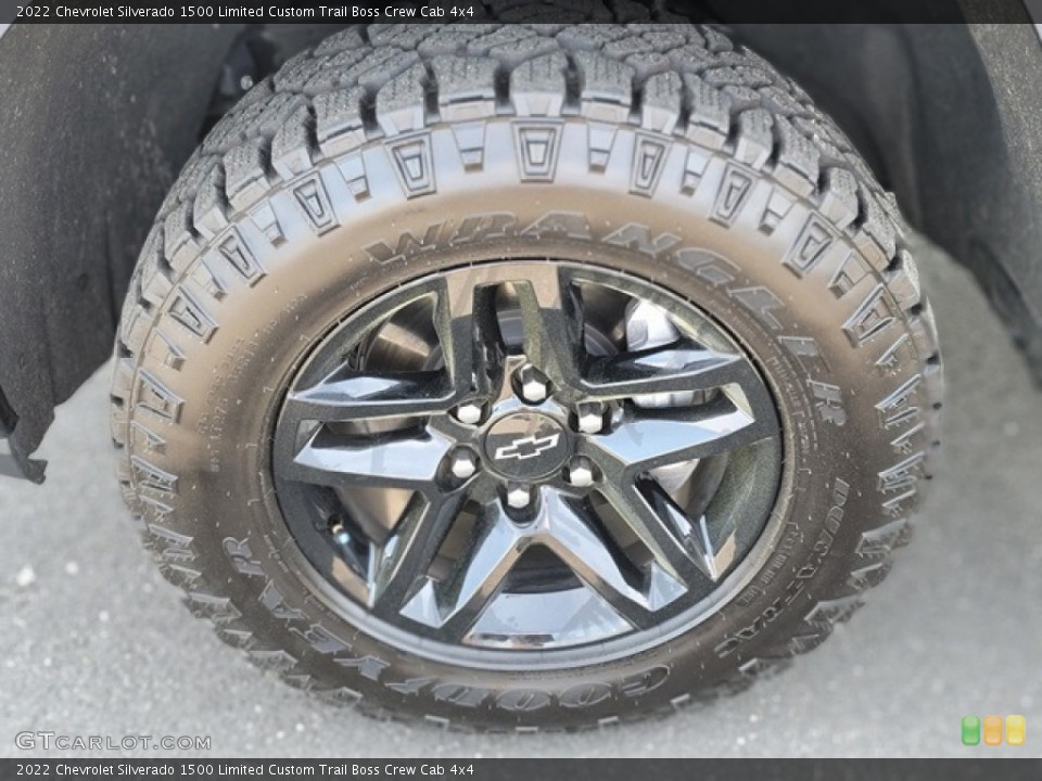 2022 Chevrolet Silverado 1500 Limited Custom Trail Boss Crew Cab 4x4 Wheel and Tire Photo #144287488