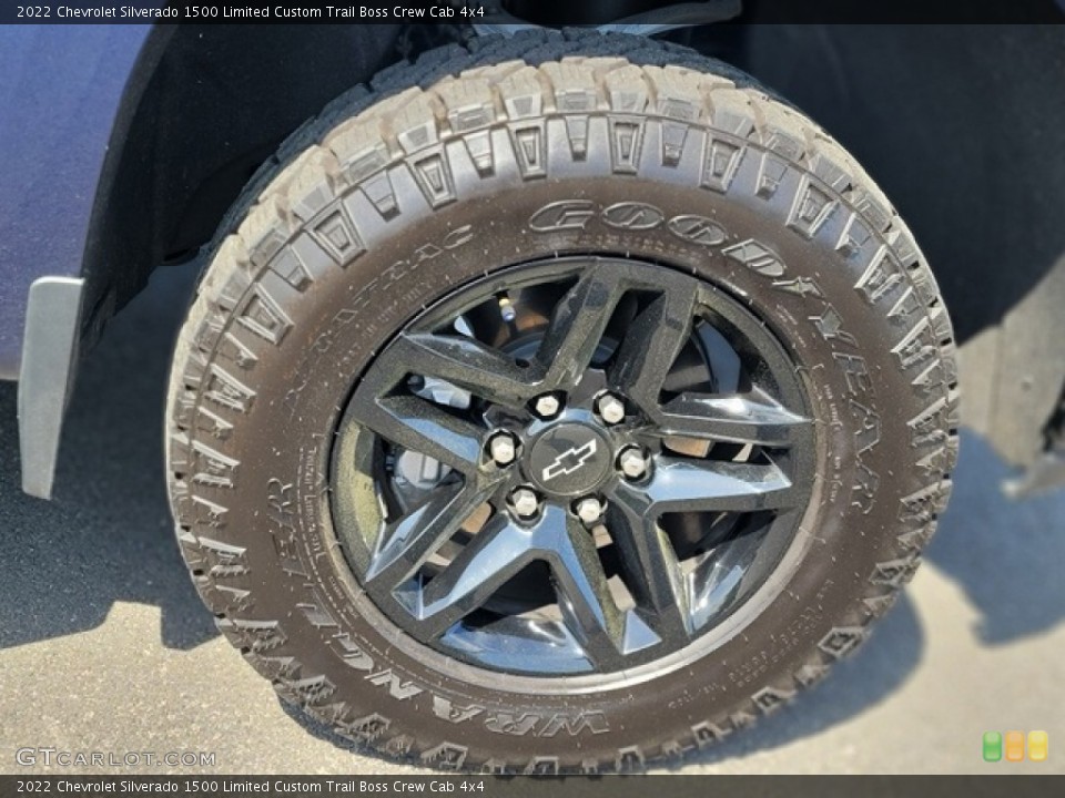 2022 Chevrolet Silverado 1500 Limited Custom Trail Boss Crew Cab 4x4 Wheel and Tire Photo #144287659