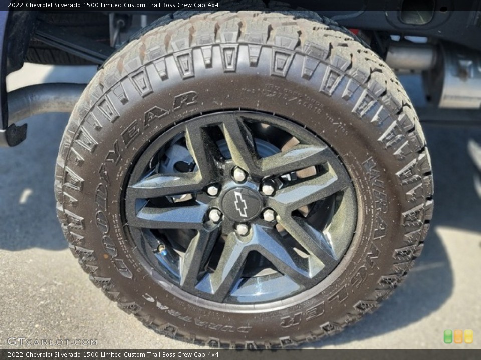 2022 Chevrolet Silverado 1500 Limited Custom Trail Boss Crew Cab 4x4 Wheel and Tire Photo #144287761