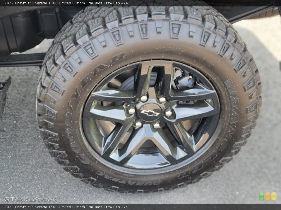 2022 Chevrolet Silverado 1500 Limited Custom Trail Boss Crew Cab 4x4 Wheel and Tire Photo #144287770