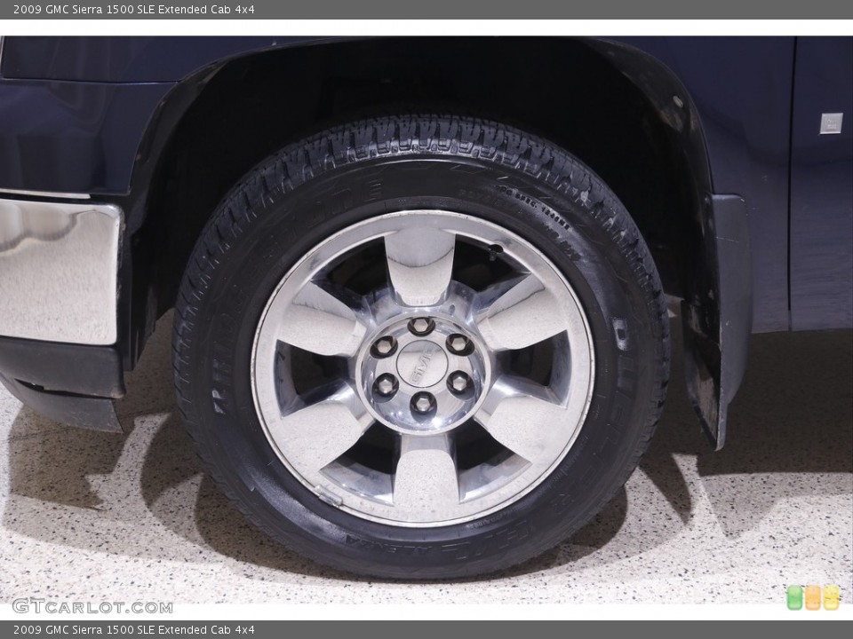2009 GMC Sierra 1500 SLE Extended Cab 4x4 Wheel and Tire Photo #144298480