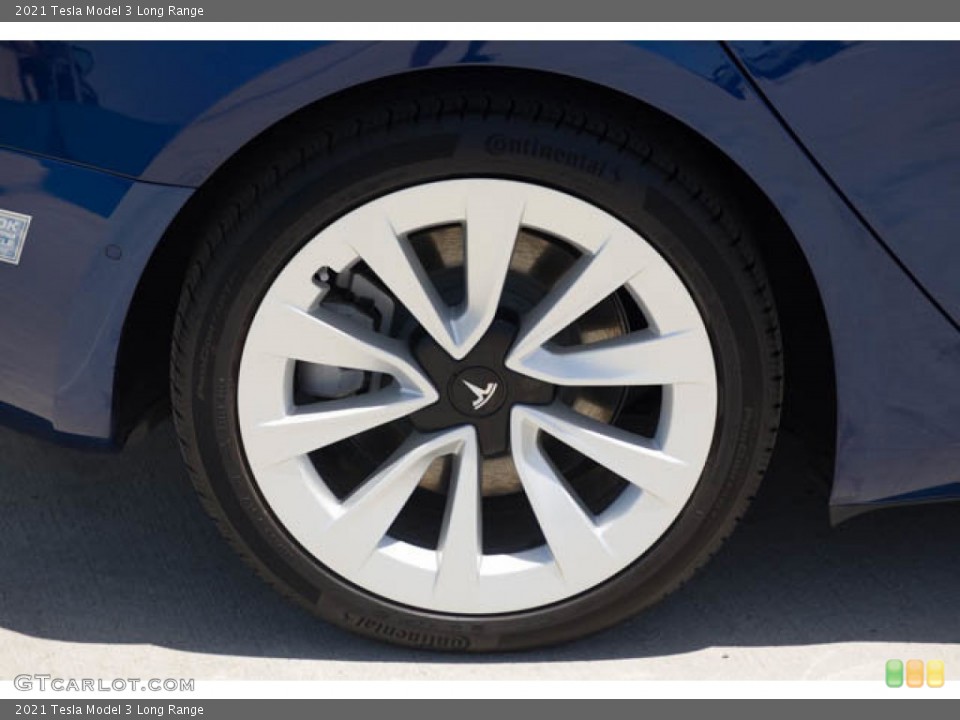 2021 Tesla Model 3 Long Range Wheel and Tire Photo #144340498