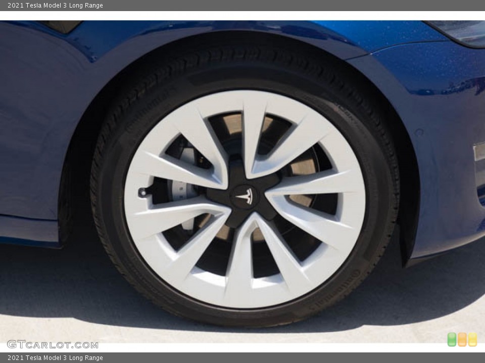 2021 Tesla Model 3 Long Range Wheel and Tire Photo #144340510