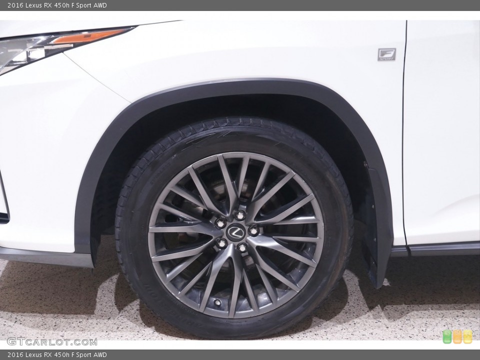 2016 Lexus RX 450h F Sport AWD Wheel and Tire Photo #144373414