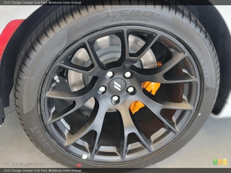 2022 Dodge Charger Scat Pack Widebody Hemi Orange Wheel and Tire Photo #144426007