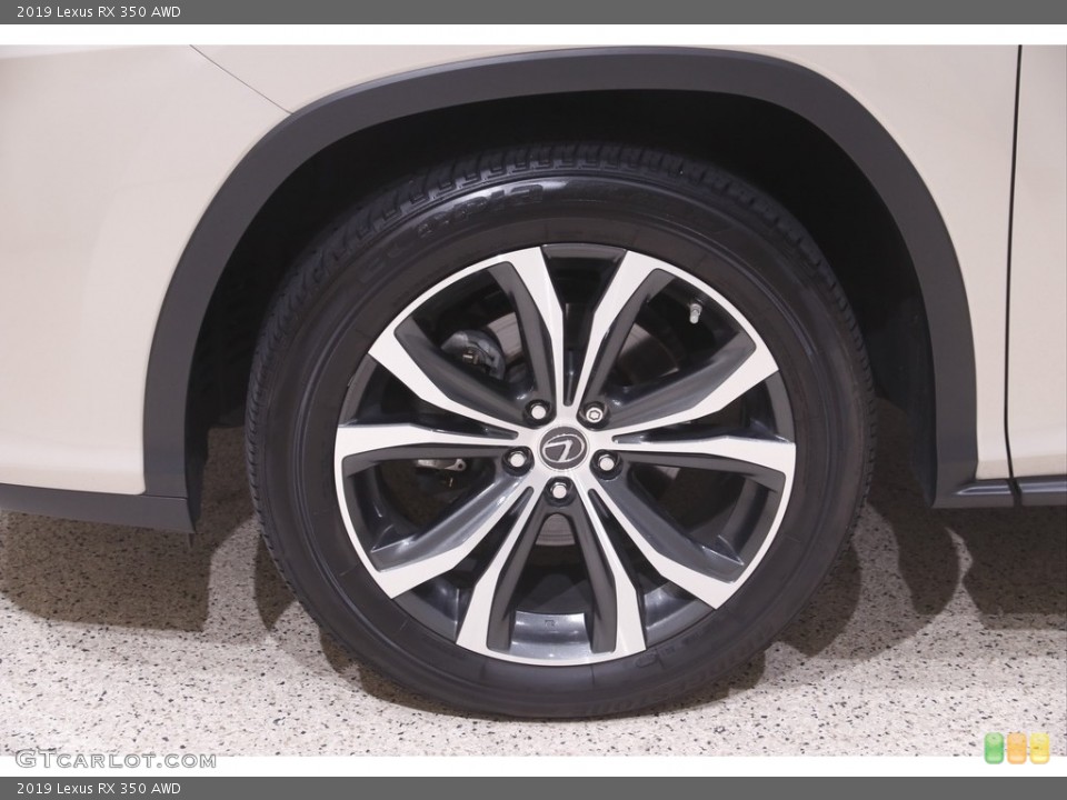 2019 Lexus RX 350 AWD Wheel and Tire Photo #144445730