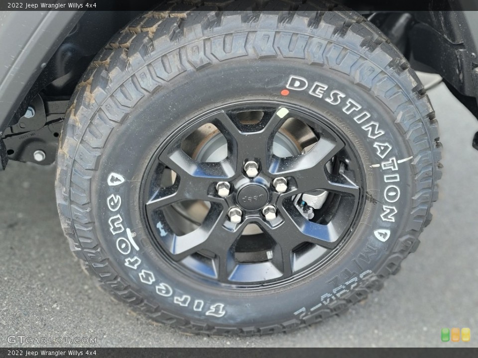 2022 Jeep Wrangler Willys 4x4 Wheel and Tire Photo #144446798