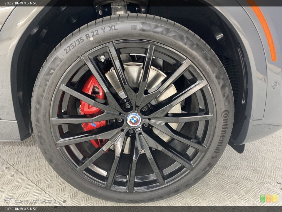 2022 BMW X6 M50i Wheel and Tire Photo #144490759