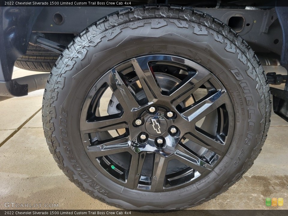 2022 Chevrolet Silverado 1500 Limited Custom Trail Boss Crew Cab 4x4 Wheel and Tire Photo #144491778