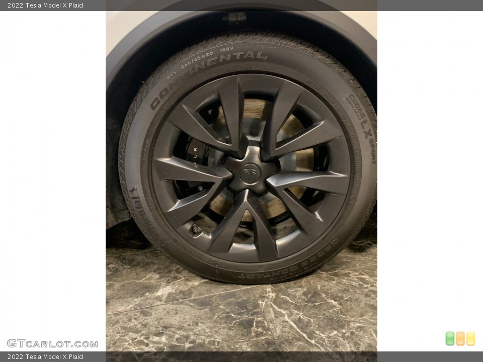 2022 Tesla Model X Plaid Wheel and Tire Photo #144564636