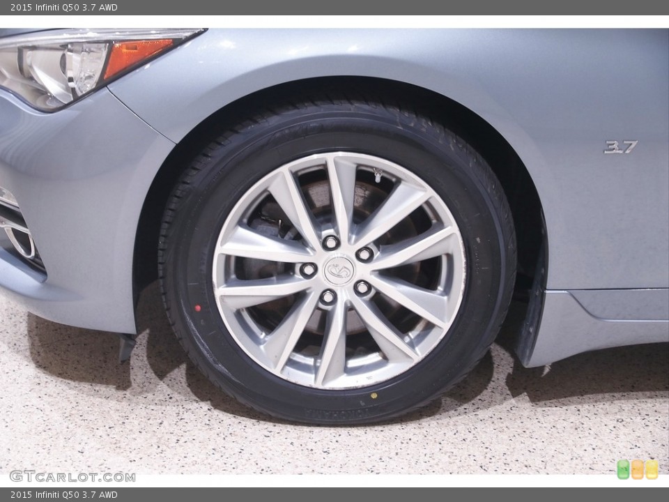 2015 Infiniti Q50 3.7 AWD Wheel and Tire Photo #144580907