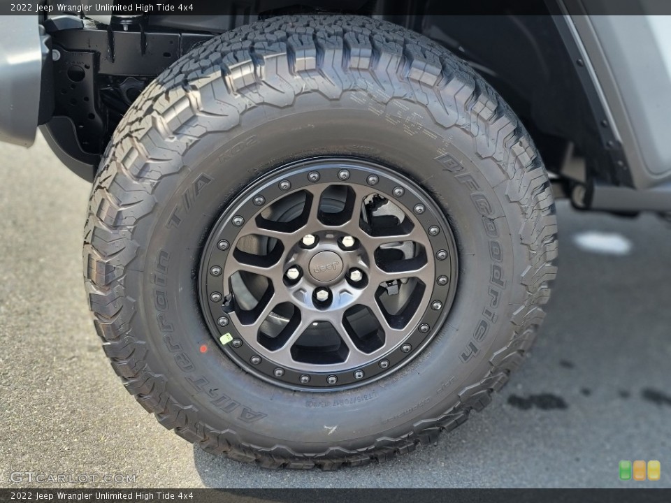2022 Jeep Wrangler Unlimited High Tide 4x4 Wheel and Tire Photo #144621652