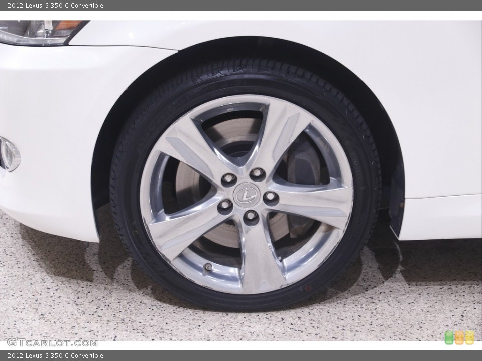 2012 Lexus IS 350 C Convertible Wheel and Tire Photo #144644363