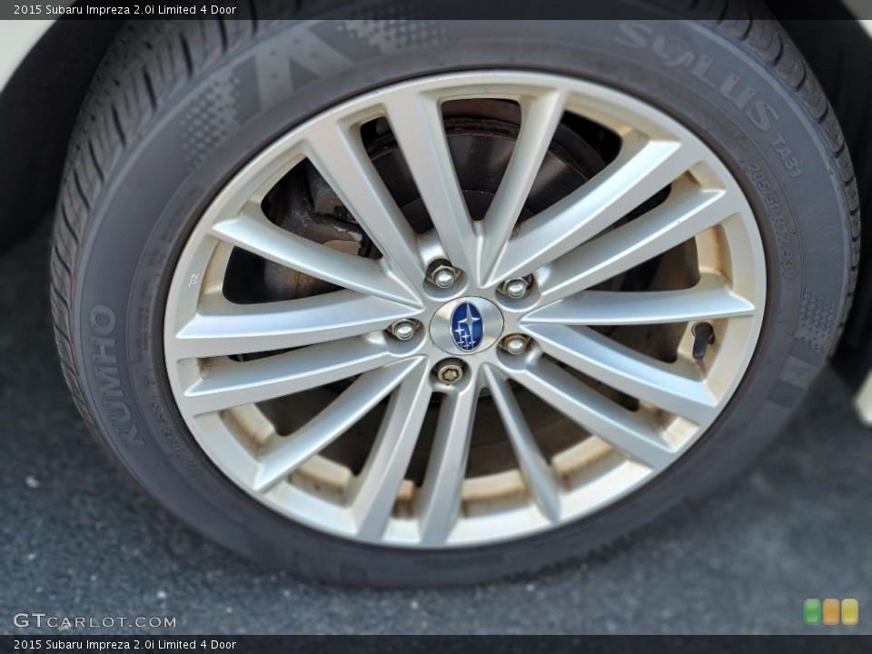 2015 Subaru Impreza 2.0i Limited 4 Door Wheel and Tire Photo #144652765