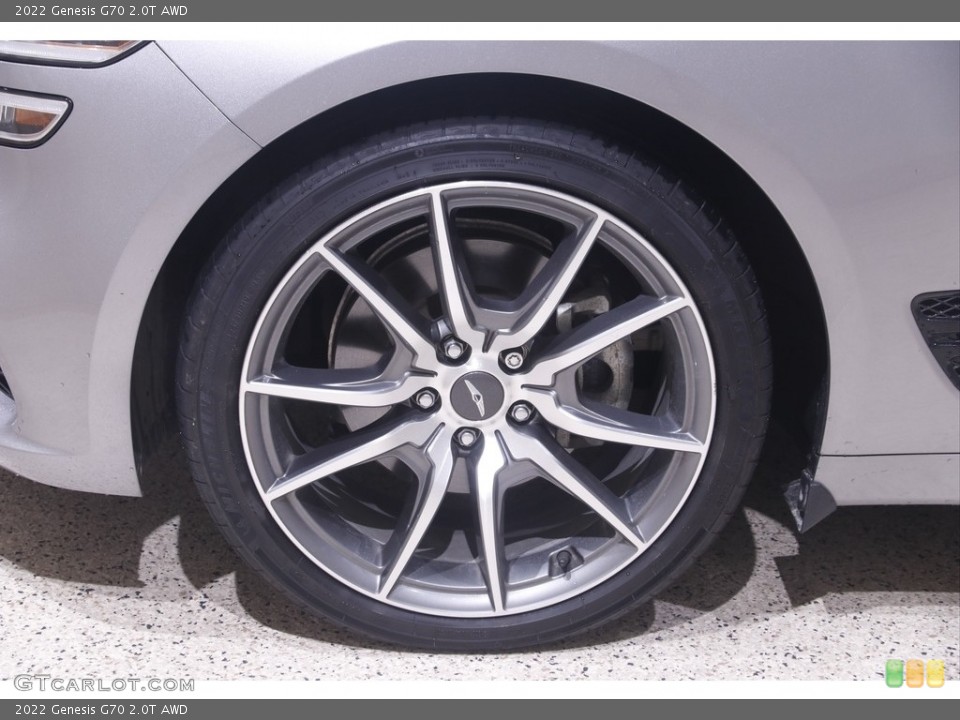 2022 Genesis G70 2.0T AWD Wheel and Tire Photo #144658373