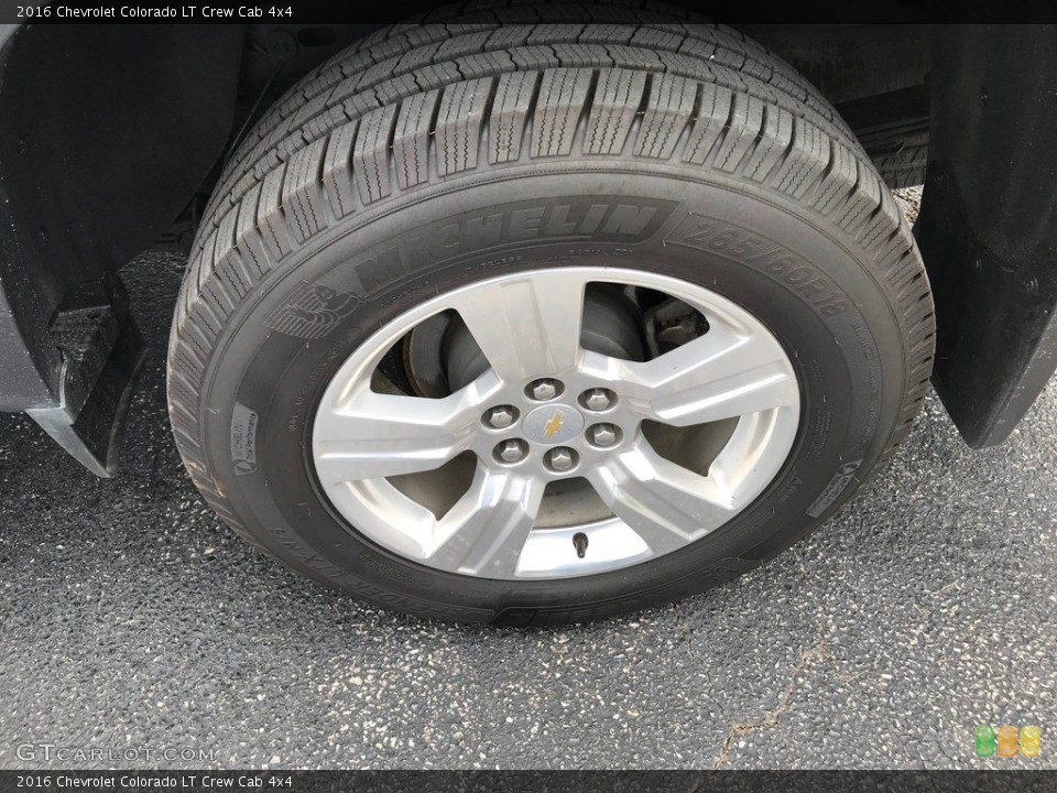 2016 Chevrolet Colorado LT Crew Cab 4x4 Wheel and Tire Photo #144665965