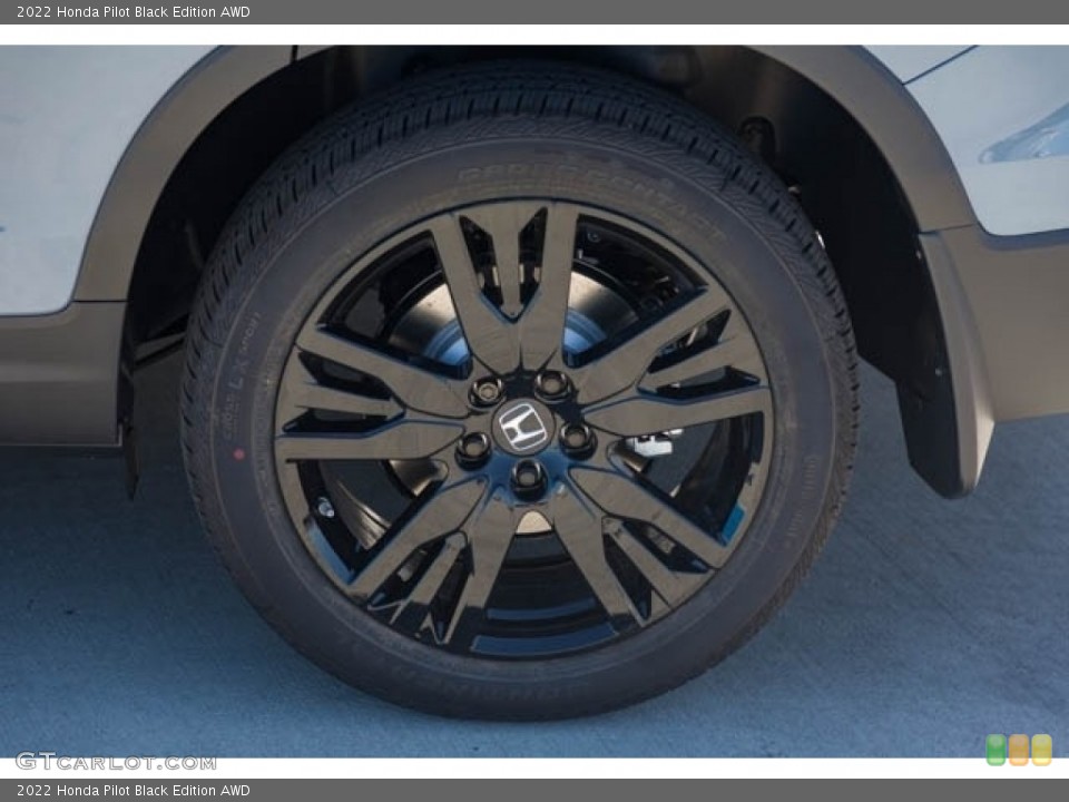 2022 Honda Pilot Black Edition AWD Wheel and Tire Photo #144670250