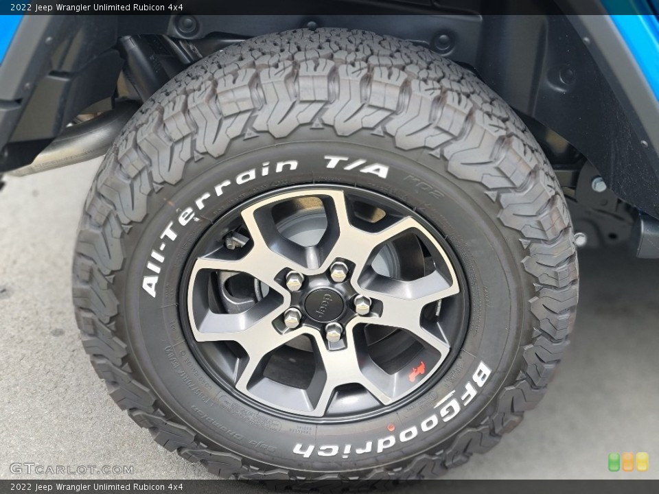2022 Jeep Wrangler Unlimited Rubicon 4x4 Wheel and Tire Photo #144709119