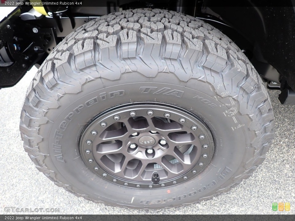 2022 Jeep Wrangler Unlimited Rubicon 4x4 Wheel and Tire Photo #144718066