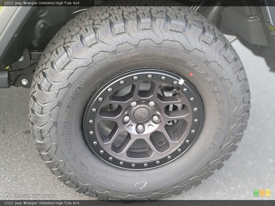 2022 Jeep Wrangler Unlimited High Tide 4x4 Wheel and Tire Photo #144761700