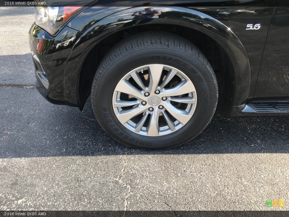 2016 Infiniti QX80 AWD Wheel and Tire Photo #144763575