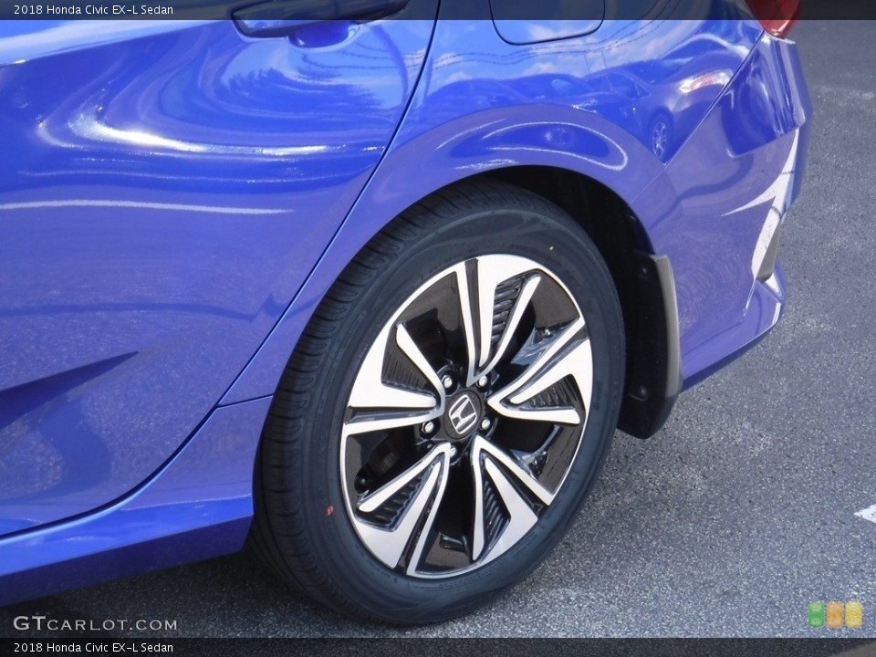 2018 Honda Civic EX-L Sedan Wheel and Tire Photo #144765696