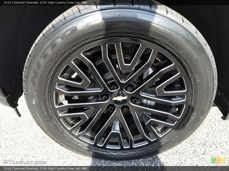 2019 Chevrolet Silverado 1500 High Country Crew Cab 4WD Wheel and Tire Photo #144767331