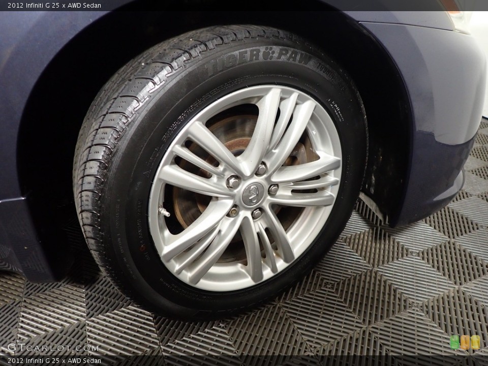 2012 Infiniti G 25 x AWD Sedan Wheel and Tire Photo #144770250