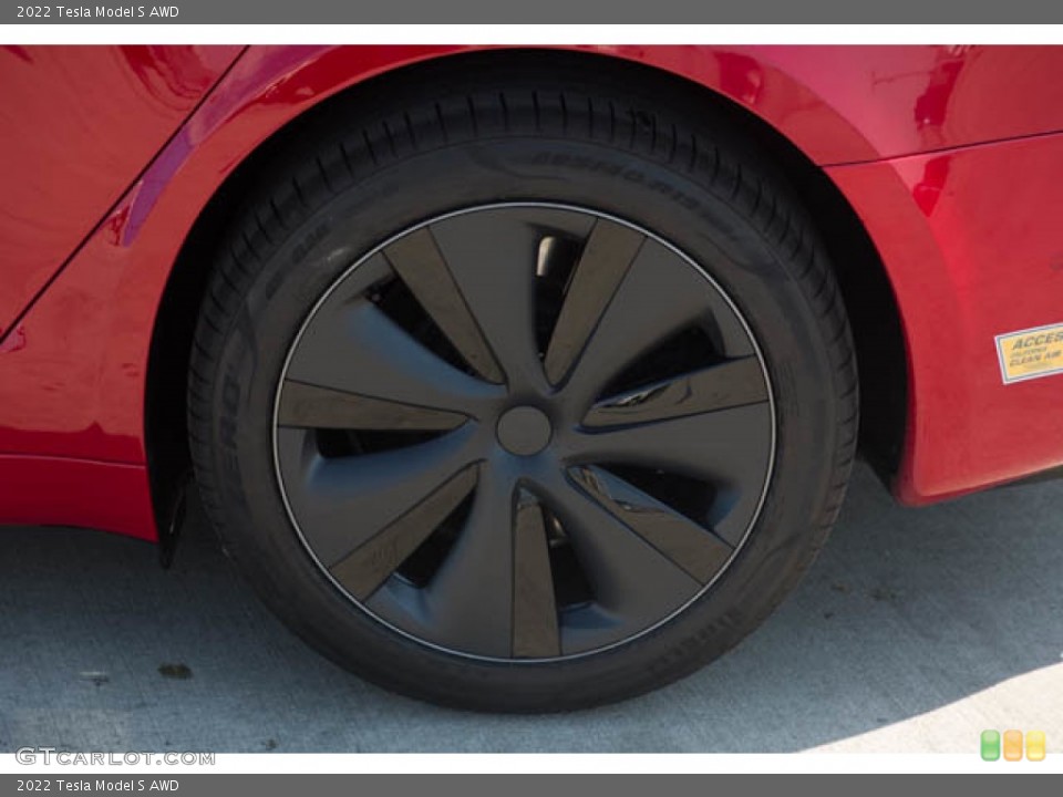 2022 Tesla Model S AWD Wheel and Tire Photo #144851309