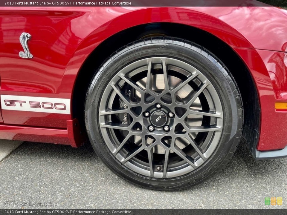 2013 Ford Mustang Shelby GT500 SVT Performance Package Convertible Wheel and Tire Photo #144882608