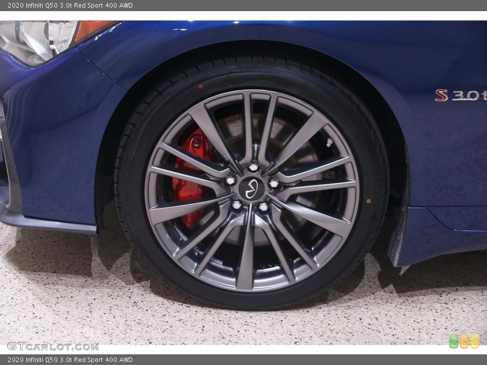 2020 Infiniti Q50 3.0t Red Sport 400 AWD Wheel and Tire Photo #144883001