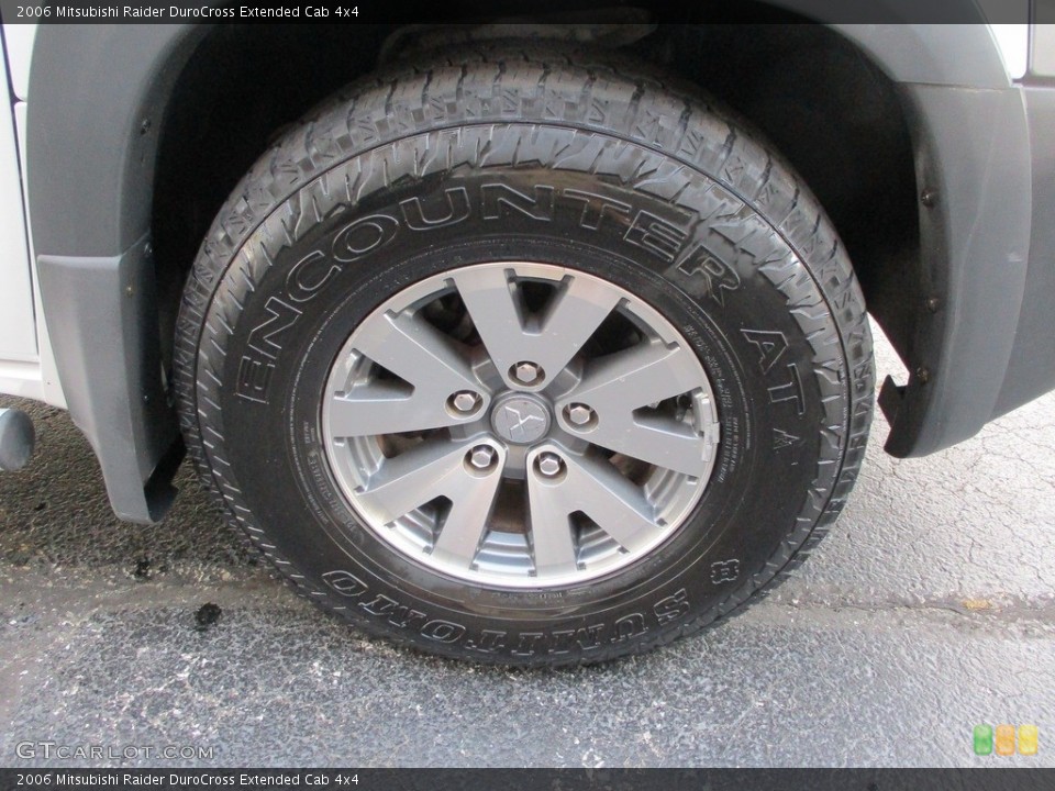 2006 Mitsubishi Raider DuroCross Extended Cab 4x4 Wheel and Tire Photo #144907894