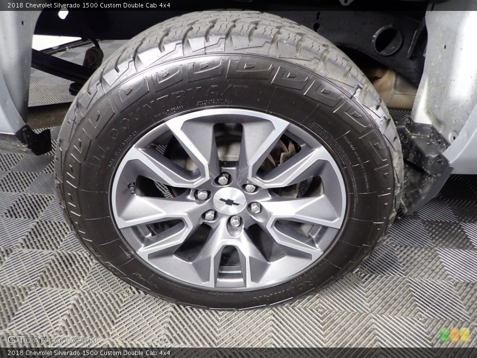 2018 Chevrolet Silverado 1500 Custom Double Cab 4x4 Wheel and Tire Photo #144913315
