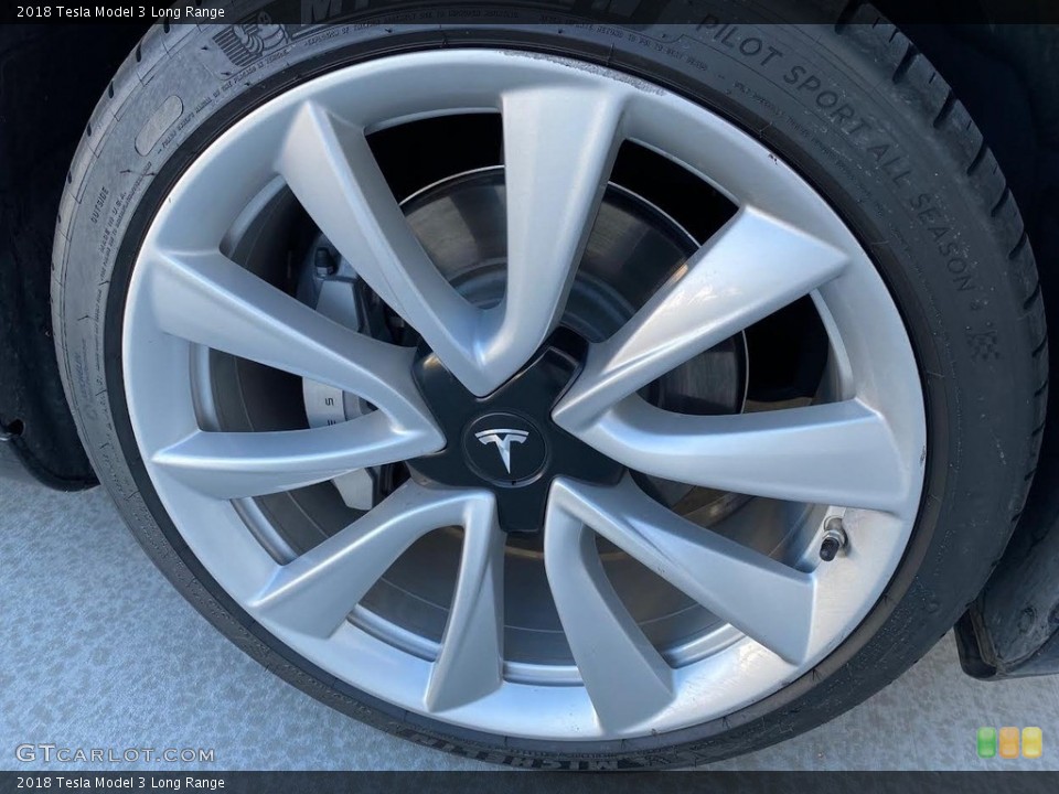 2018 Tesla Model 3 Long Range Wheel and Tire Photo #144948592