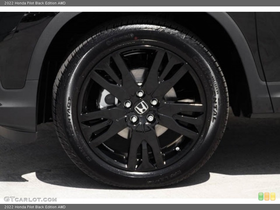 2022 Honda Pilot Black Edition AWD Wheel and Tire Photo #144990096