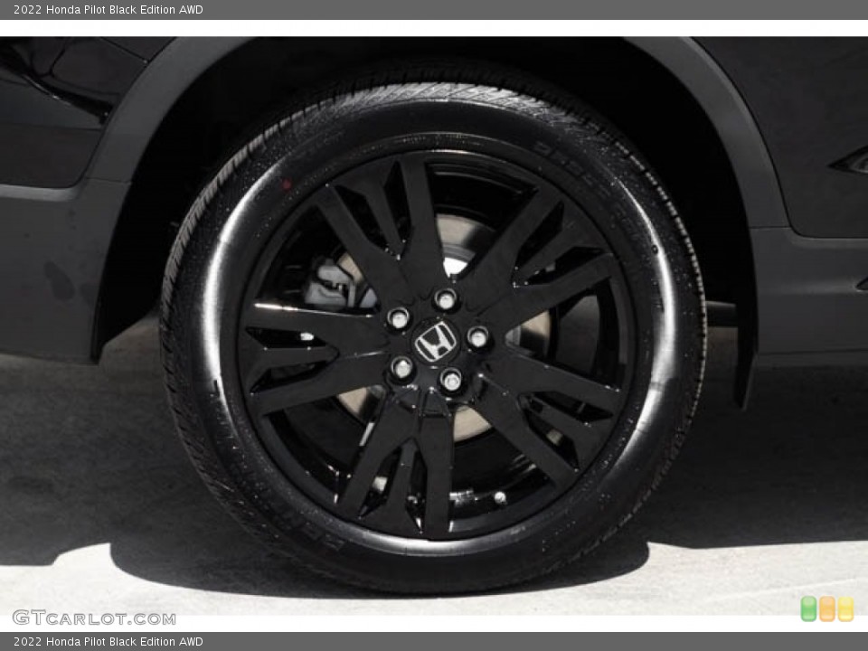 2022 Honda Pilot Black Edition AWD Wheel and Tire Photo #144990103