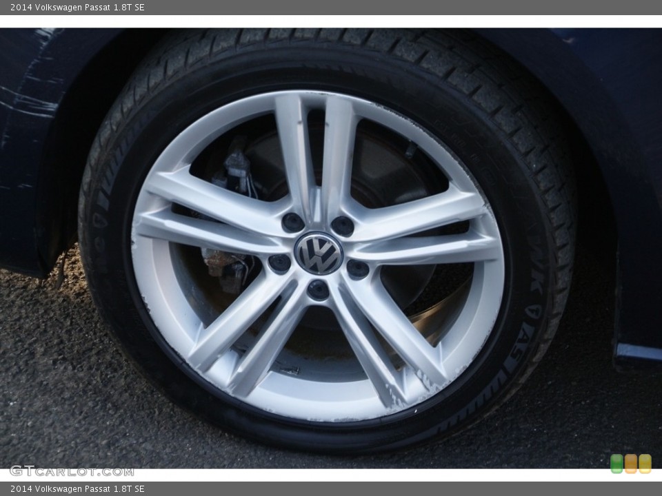 2014 Volkswagen Passat 1.8T SE Wheel and Tire Photo #145054585