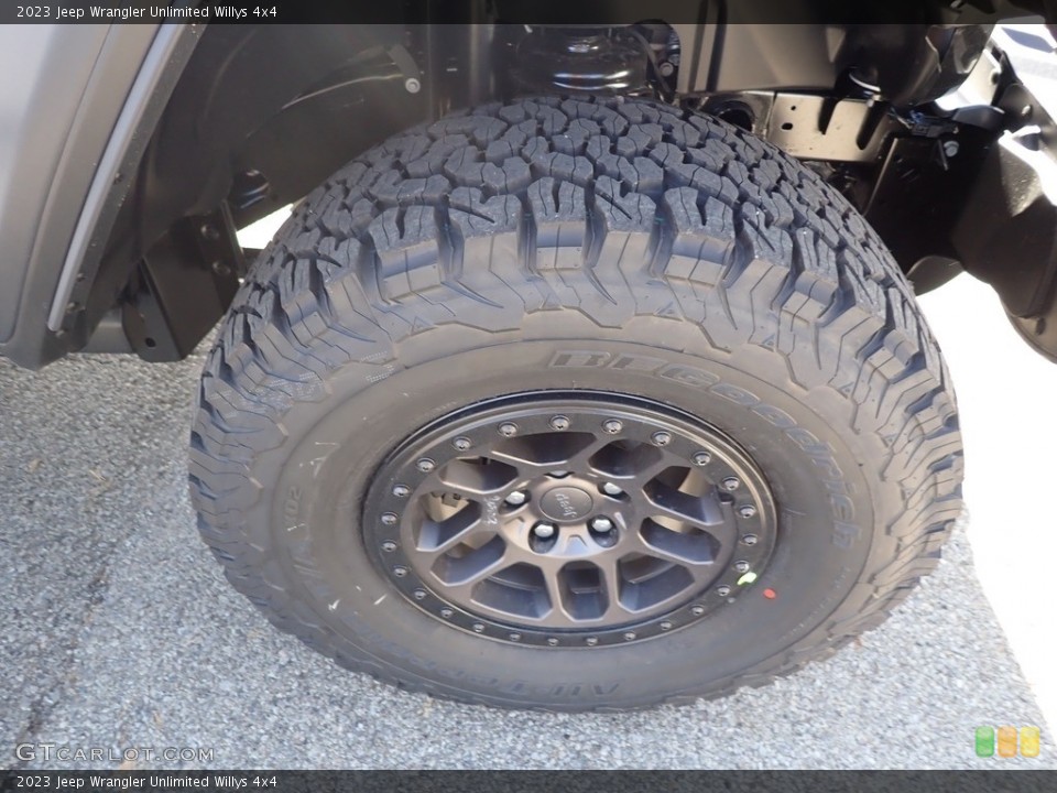 2023 Jeep Wrangler Unlimited Willys 4x4 Wheel and Tire Photo #145058413