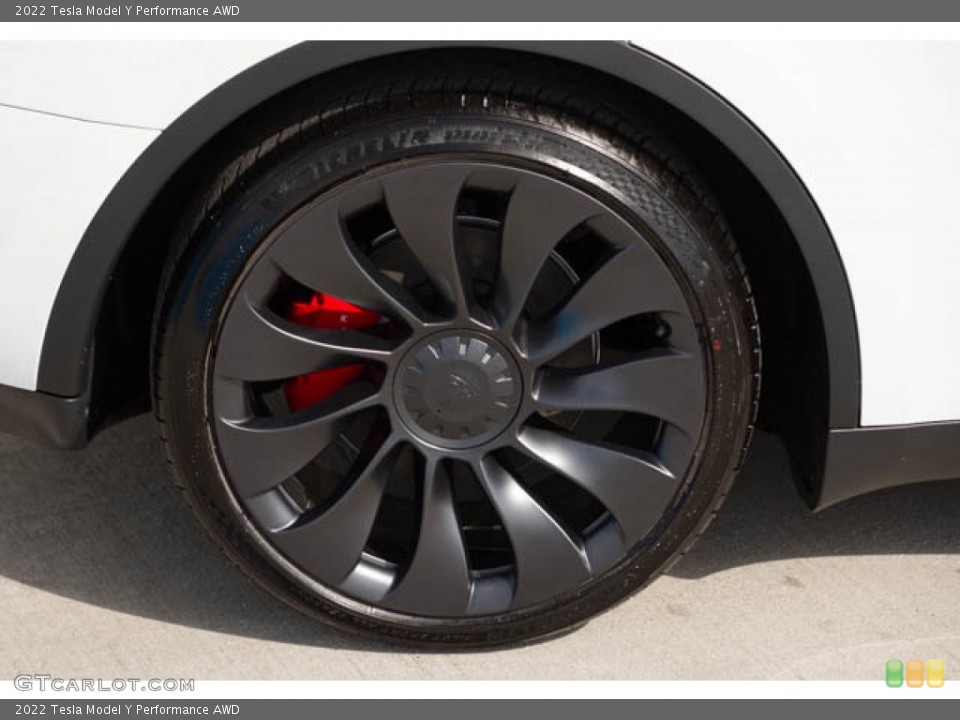 2022 Tesla Model Y Performance AWD Wheel and Tire Photo #145117026