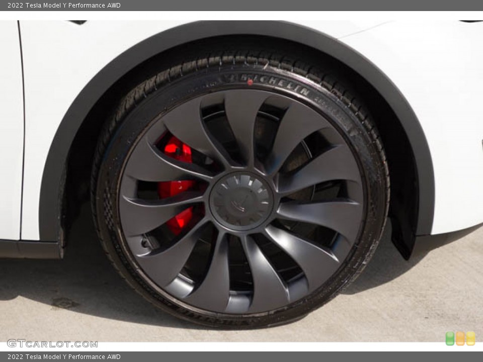 2022 Tesla Model Y Performance AWD Wheel and Tire Photo #145117044