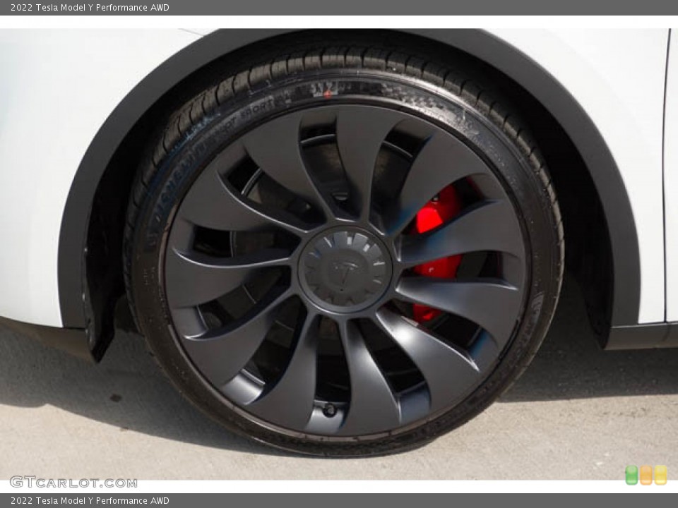 2022 Tesla Model Y Performance AWD Wheel and Tire Photo #145117074