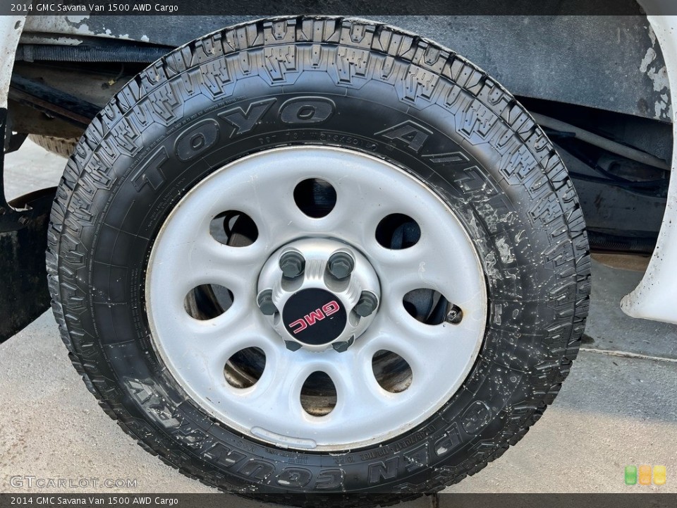 2014 GMC Savana Van 1500 AWD Cargo Wheel and Tire Photo #145216724