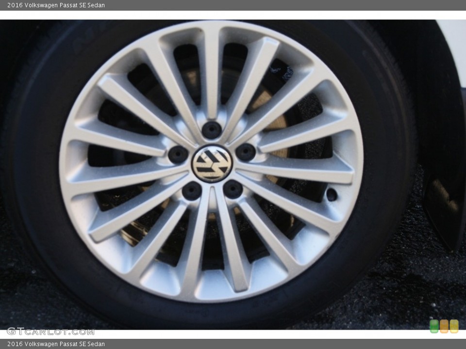 2016 Volkswagen Passat SE Sedan Wheel and Tire Photo #145226925