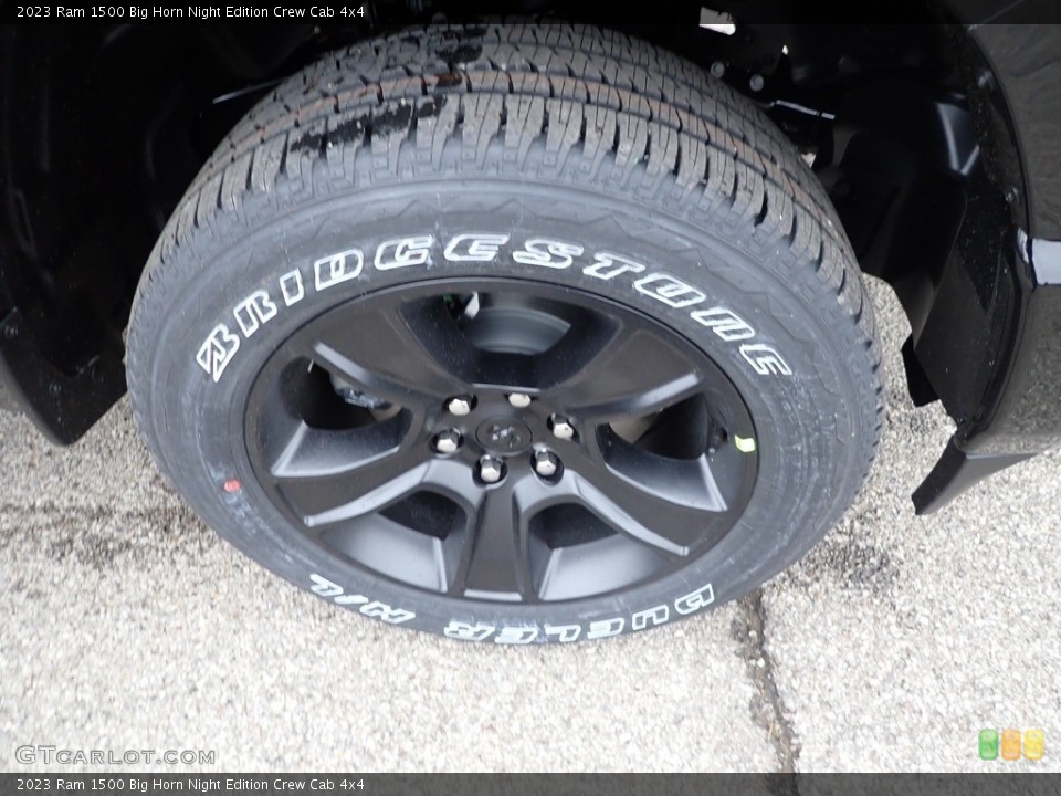 2023 Ram 1500 Big Horn Night Edition Crew Cab 4x4 Wheel and Tire Photo #145304148