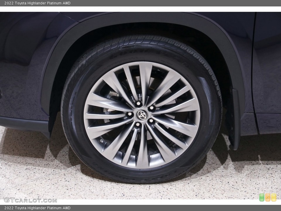 2022 Toyota Highlander Platinum AWD Wheel and Tire Photo #145319151